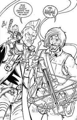 11x17 COMMISSION 1 OR 2 CHARACTERS CHRIS MCJUNKIN ORIGINAL ART DISCOUNTED