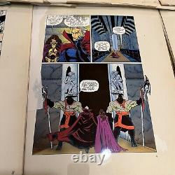 14x pages OBLVION #3 Comico ART 1990s rare COLOR Artist transparencies Comics