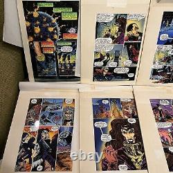 14x pages OBLVION #3 Comico ART 1990s rare COLOR Artist transparencies Comics