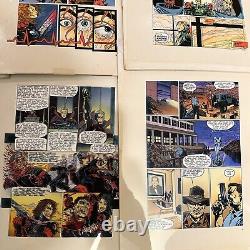 14x pages OBLVION #3 Comico ART 1990s rare COLOR Artist transparencies Comics