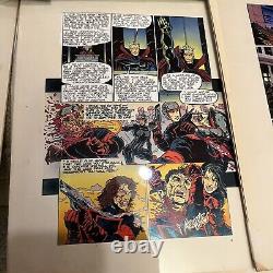 14x pages OBLVION #3 Comico ART 1990s rare COLOR Artist transparencies Comics