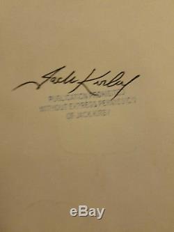 1966 JACK KIRBY & Vince Colletta THOR DRAWING SIGNED