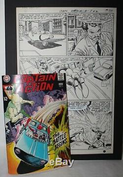 1968 Gil Kane Comic Art Story Page Captain Action #2 Inked by Wally Wood