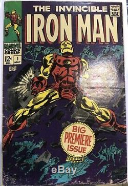 (1968) INVINCIBLE IRON MAN #1! Gene Colan art! Stan Lee origin story