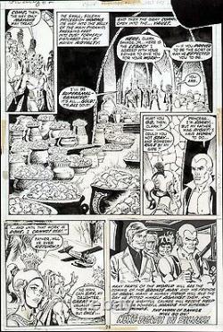 1972 Doc Savage #2 Original Art Page Last Pg 2/3 Splash Ross Andru & Ernie Chan