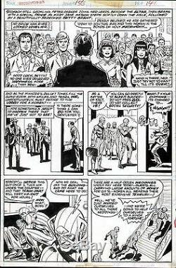 1976 Amazing Spider-man #156 Original Art Page Ross Andru Wedding Of Ned & Betty