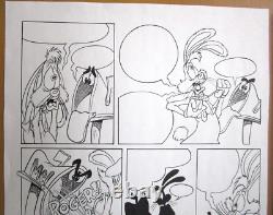 1980's ROGER RABBIT COMIC BOOK PAPER DRAWING ART WALT DISNEY ORIGINAL cel 1980's ROGER RABBIT COMIC BOOK PAPER DRAWING ART WALT DISNEY ORIGINAL cel