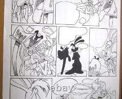 1980's ROGER RABBIT COMIC BOOK PAPER DRAWING ART WALT DISNEY ORIGINAL cel 1980's ROGER RABBIT COMIC BOOK PAPER DRAWING ART WALT DISNEY ORIGINAL cel