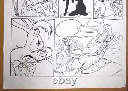 1980's ROGER RABBIT COMIC BOOK PAPER DRAWING ART WALT DISNEY ORIGINAL cel 1980's ROGER RABBIT COMIC BOOK PAPER DRAWING ART WALT DISNEY ORIGINAL cel
