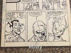 1986 Silver Hawks # 4 Page 4 Original 11 x 14 Comic Art Full 3/4 Team Panel