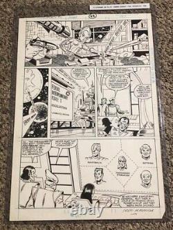 1986 Silver Hawks # 6 Page 22 Original 11 x 14 Comic Art Copper Kid Fastback