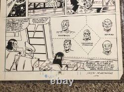 1986 Silver Hawks # 6 Page 22 Original 11 x 14 Comic Art Copper Kid Fastback