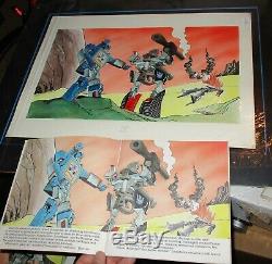 1986 Transformers Original Art Full Page from Kid Stuff Storybook Jaws of Terror