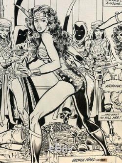 1989 Wonder Woman V2 #30 Original Art Splash Page Marrinan / Perez / DC Comics