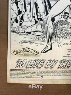 1989 Wonder Woman V2 #30 Original Art Splash Page Marrinan / Perez / DC Comics