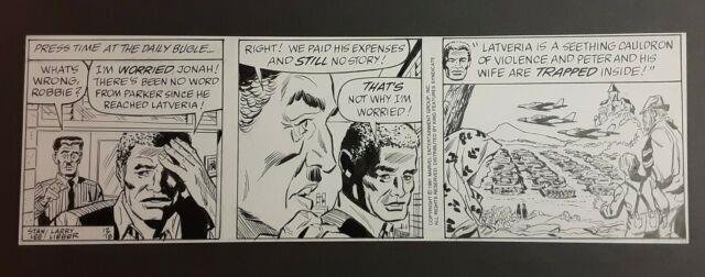 1991 Stan Lee Amazing Spiderman Original Newspaper Comic Art Daily Strip