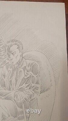 1991 Tim Vigil Original Art Sketch Drawing 14 x 11, Claire with M, Jaspers Faust