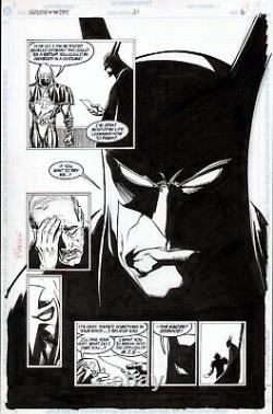1993 Batman Sotb #21 Original Art Page Splash DC Comics Huge Dark Knight Image