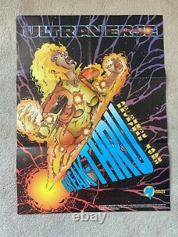 1993 Malibu Comics GEORGE PEREZ Ultraverse BREAK-THRU Poster ORIGINAL ART Marvel