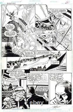 1994 DC Comics Gunfire Original Comic Art Pages 3 Consecutive Page Lot Artwork