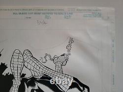 1996 Steve Skroce Spider-man Pinup Original Comic Art T-shirt Marvel Amazing