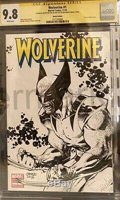 2 Jim Lee Sketch Cover Covers Cgc 9.8 X-men and Wolverine #1 Signed and Sketched