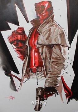 2009 Hellboy Original Art Commission Gabriele Dell'otto