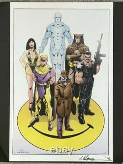 2012 Watchmen 11x17 Original Art Commission by Jim Calafiore Rorschach Nite-Owl