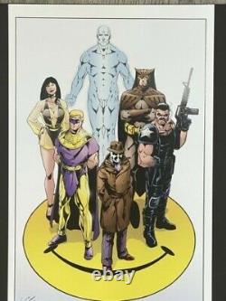 2012 Watchmen 11x17 Original Art Commission by Jim Calafiore Rorschach Nite-Owl