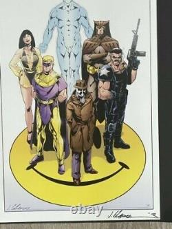 2012 Watchmen 11x17 Original Art Commission by Jim Calafiore Rorschach Nite-Owl