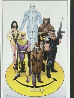 2012 Watchmen 11x17 Original Art Commission by Jim Calafiore Rorschach Nite-Owl