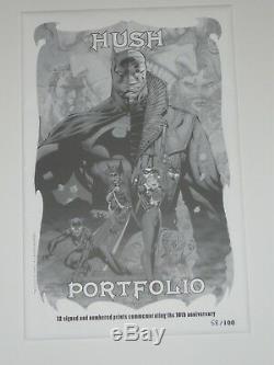 2013 Sdcc Batman Hush Art Print Portfolio Set By Jim Lee & Alex Sinclair /100