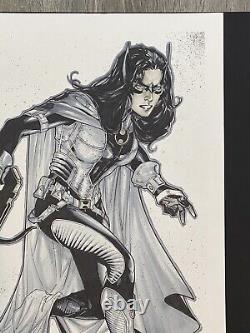 2014 NYCC Huntress 11x17 Original Color Art Commission by Matthew Clark