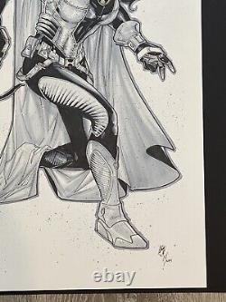 2014 NYCC Huntress 11x17 Original Color Art Commission by Matthew Clark