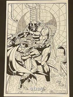 2015 Batman vs KGBeast 11X17 Original Art Commission by Mike DeCarlo