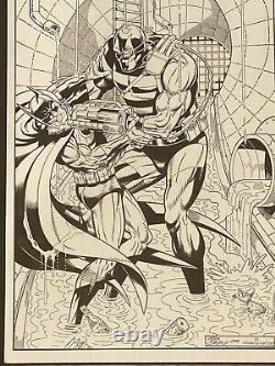 2015 Batman vs KGBeast 11X17 Original Art Commission by Mike DeCarlo