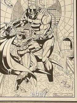 2015 Batman vs KGBeast 11X17 Original Art Commission by Mike DeCarlo