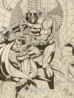 2015 Batman vs KGBeast 11X17 Original Art Commission by Mike DeCarlo