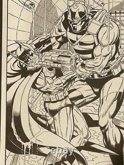 2015 Batman vs KGBeast 11X17 Original Art Commission by Mike DeCarlo