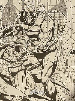 2015 Batman vs KGBeast 11X17 Original Art Commission by Mike DeCarlo