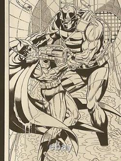 2015 Batman vs KGBeast 11X17 Original Art Commission by Mike DeCarlo