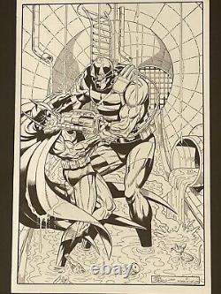 2015 Batman vs KGBeast 11X17 Original Art Commission by Mike DeCarlo