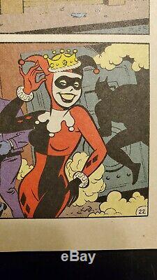2nd app. Harley Quinn original art by Bruce Timm. Batman Adventures annual 1