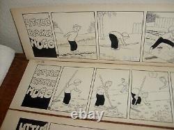 (4) LITTLE BROTHER HUGO, BILL PERRY ORIGINAL COMIC STRIP ART, 1954, lot20