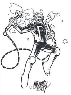 9x12 Ghost Rider Robbie Reyes Original Comic Art Sketch By David Lafuente Marvel