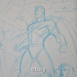 AARON LOPRESTI original art 11×17 Prelim SUPERMAN & LOIS LANE Sketch DC 2002