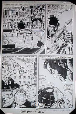 Amazing Spider-man 214 Original Art Pg / 1981 Spidey Vs Namor / Romita & Mooney