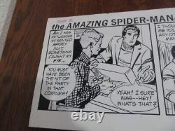 AMAZING SPIDER-MAN ORIGINAL COMIC STRIP ART, peter parker, 7-4- 1985