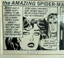 AMAZING SPIDER-MAN ORIGINAL NEWSPAPER DAILY STRIP ART 1985 spiderman