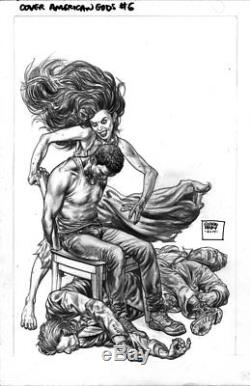 AMERICAN GODS 6 COVER ART GLENN FABRY preacher GAIMAN